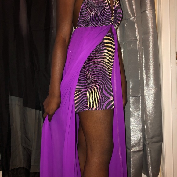 Zebra Print Sheer Top & Shorts - Picture 4 of 4